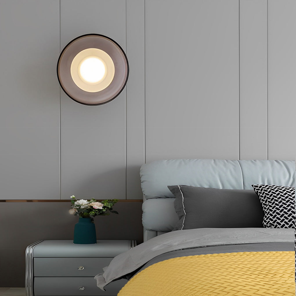 WINTHROP CIRCULAR GLASS ILLUMINATOR WALL SCONCE