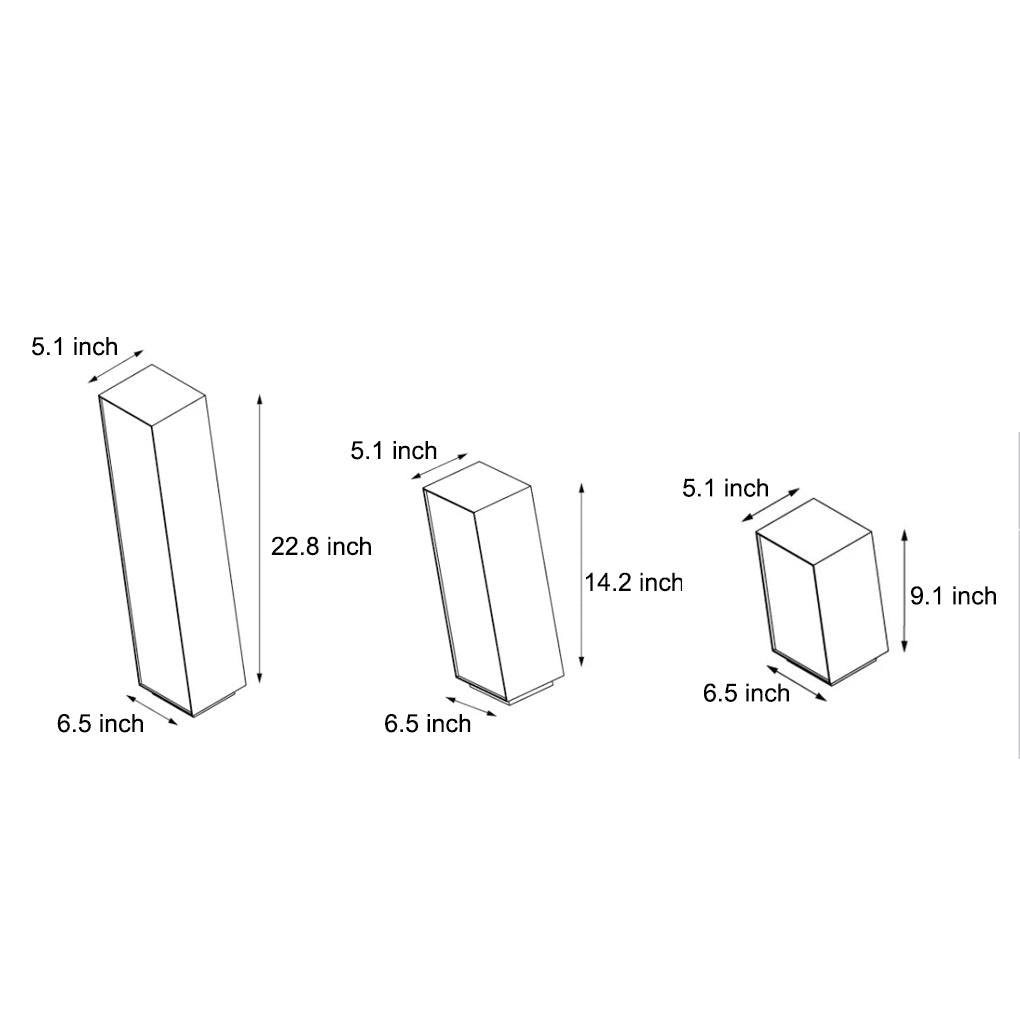 CARLETON SLANTED CUBE LED GARDEN ILLUMINATOR