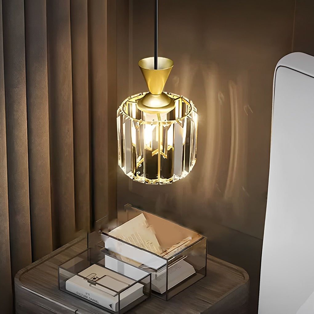 WINTHROP METAL CRYSTAL TRILOGY PENDANT LIGHT