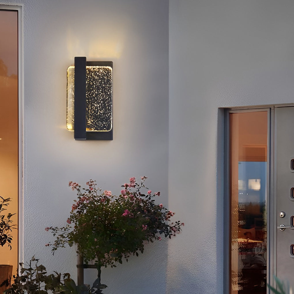 WINDSOR CRYSTAL RAINWATER OUTDOOR SCONCE