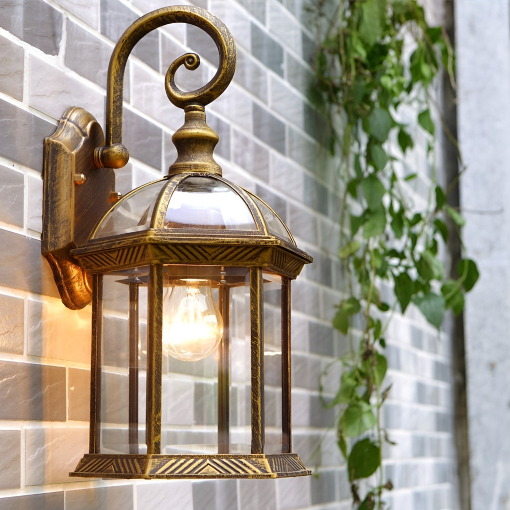 WINTHROP DOUBLE-GLASS VINTAGE WALL LANTERN