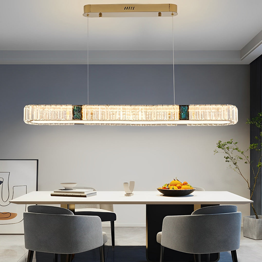WINTERBOURNE GOLDEN OVAL CRYSTAL CEILING LANTERN