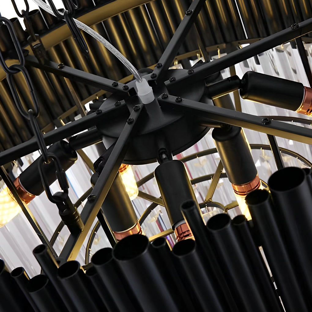 WINTHROP CRYSTAL ORB METAL PENDANT LIGHT