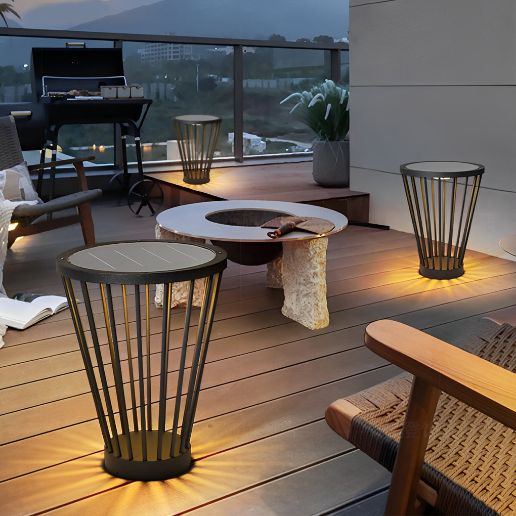 CHARLESTON HARBOR OUTDOOR LED LAMP WITH INTEGRATED TABLE