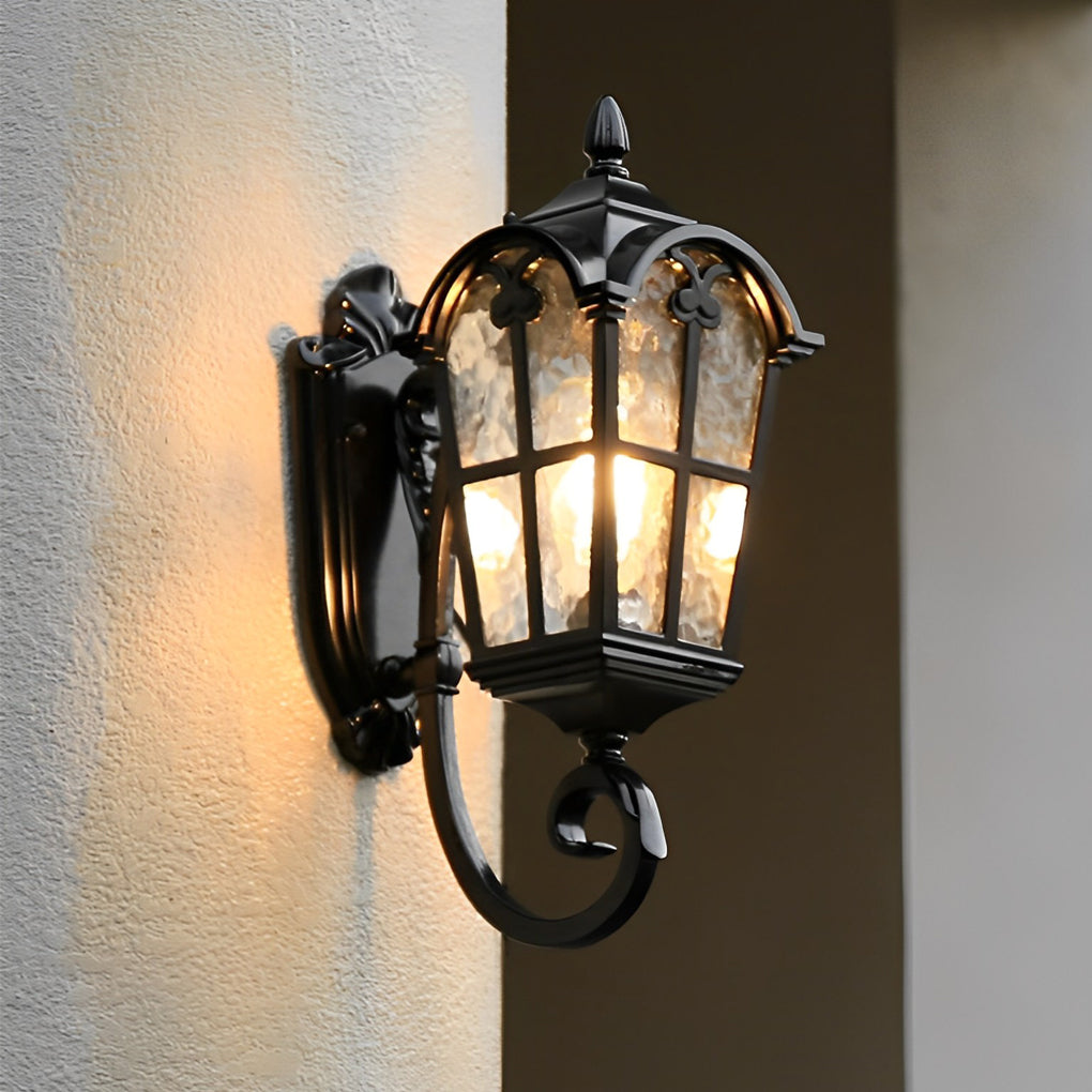 WINDSOR GLASS ENCAPSULATED OUTDOOR WALL LANTERN