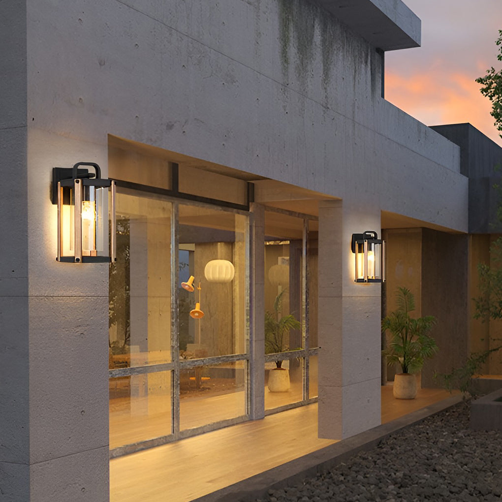 BRIGHTON COAST WATERPROOF GLASS LANTERN WALL LIGHTING