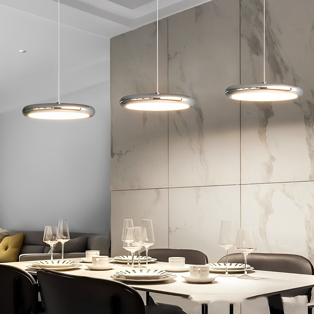 WINTHROP CIRCULAR REFLECTIVE ACRYLIC LED CHANDELIER