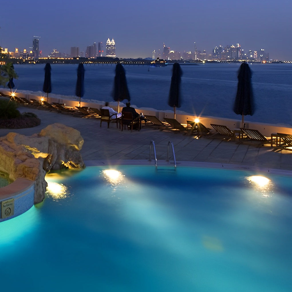 WINTHROP CHROME ADJUSTABLE UNDERWATER SPOTLIGHT FOR POOLS