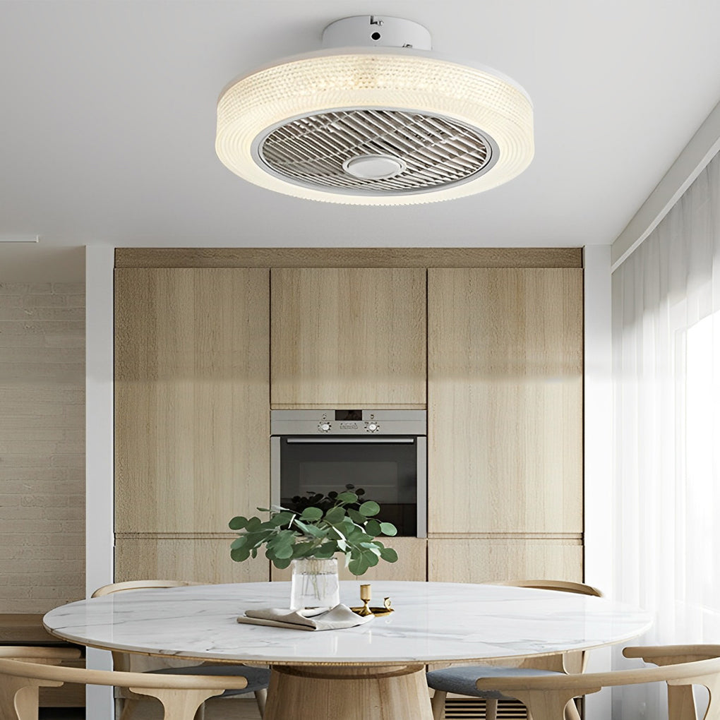 WINDSOR WHISPER BLADLESS CEILING FAN WITH WARM LED LIGHT