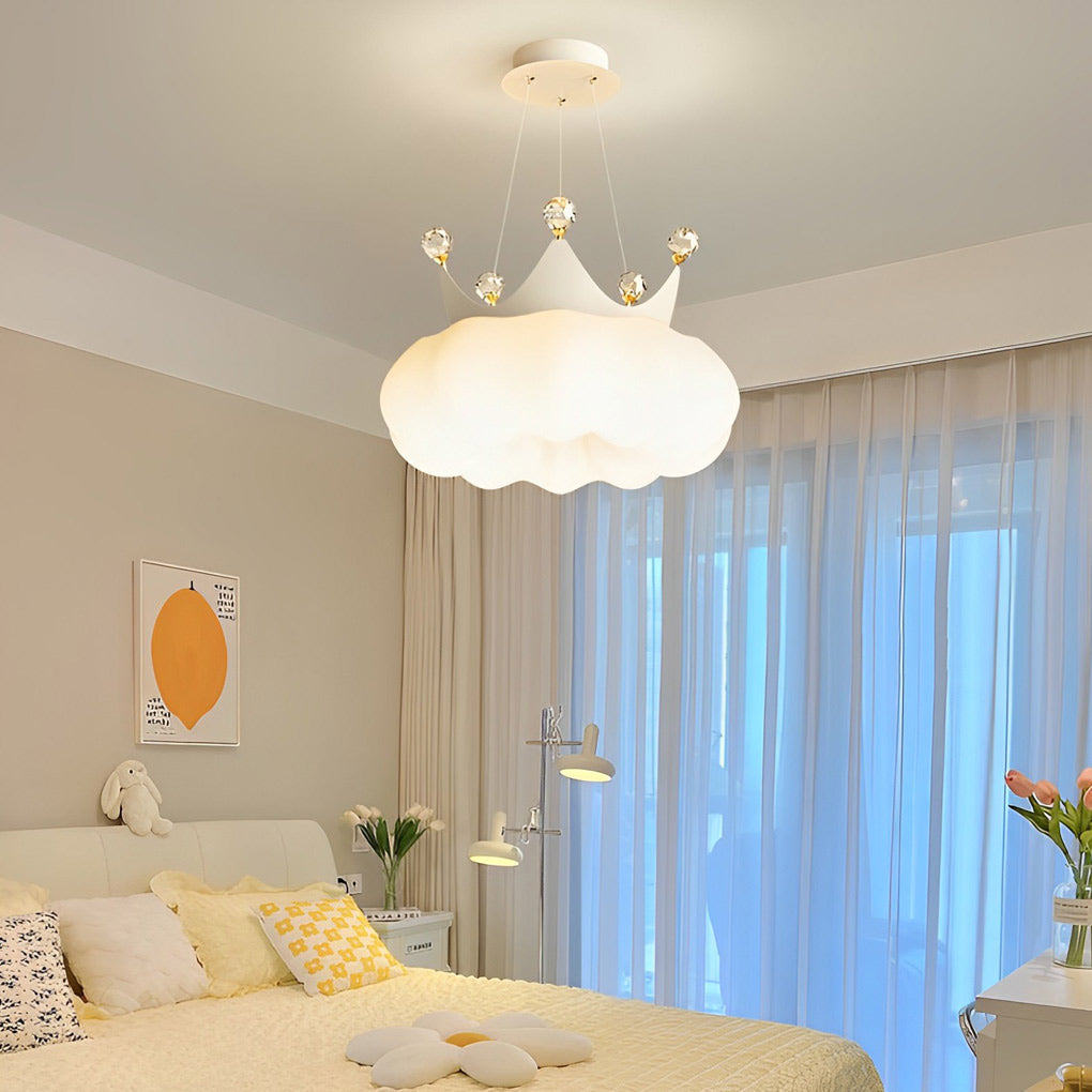 FENWICK CLOUD CRYSTAL LED CHANDELIER WITH DIMMABLE TRIPLE LIGHTING