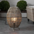 WINTHORPE WOVEN RATTAN OVAL OUTDOOR LANTERN