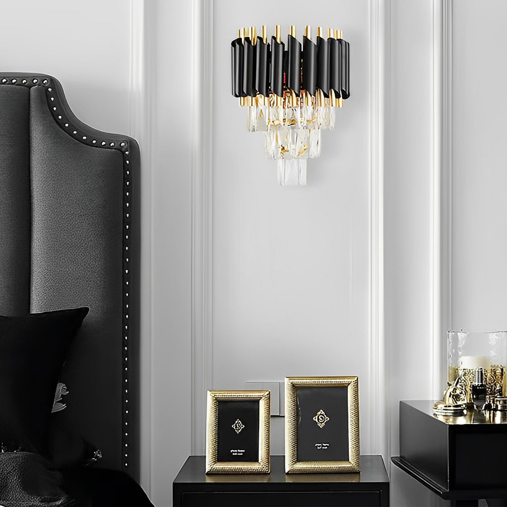 WINTHROP CRYSTAL EMBRACE MODERN WALL LANTERN