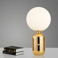 WINTHROP CRYSTAL GLOBE LED SIDE TABLE LANTERN