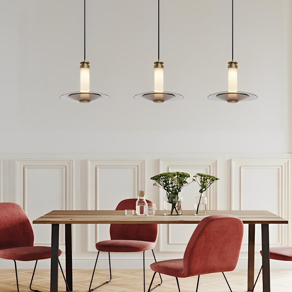 WINTHROP CIRCULAR GLASS ILLUMINATION HANGING LIGHT