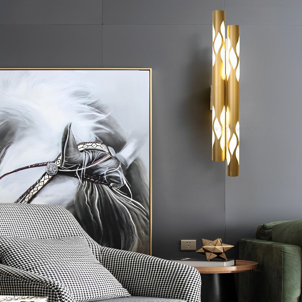 FARROW FLAME-WASHED LED WALL LANTERN