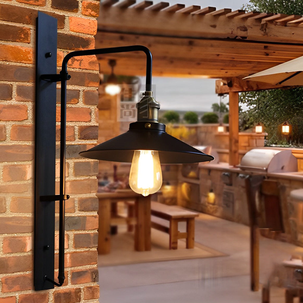 RAVENWOOD VINTAGE STEEL WALL SCONCE WITH ADJUSTABLE ARM
