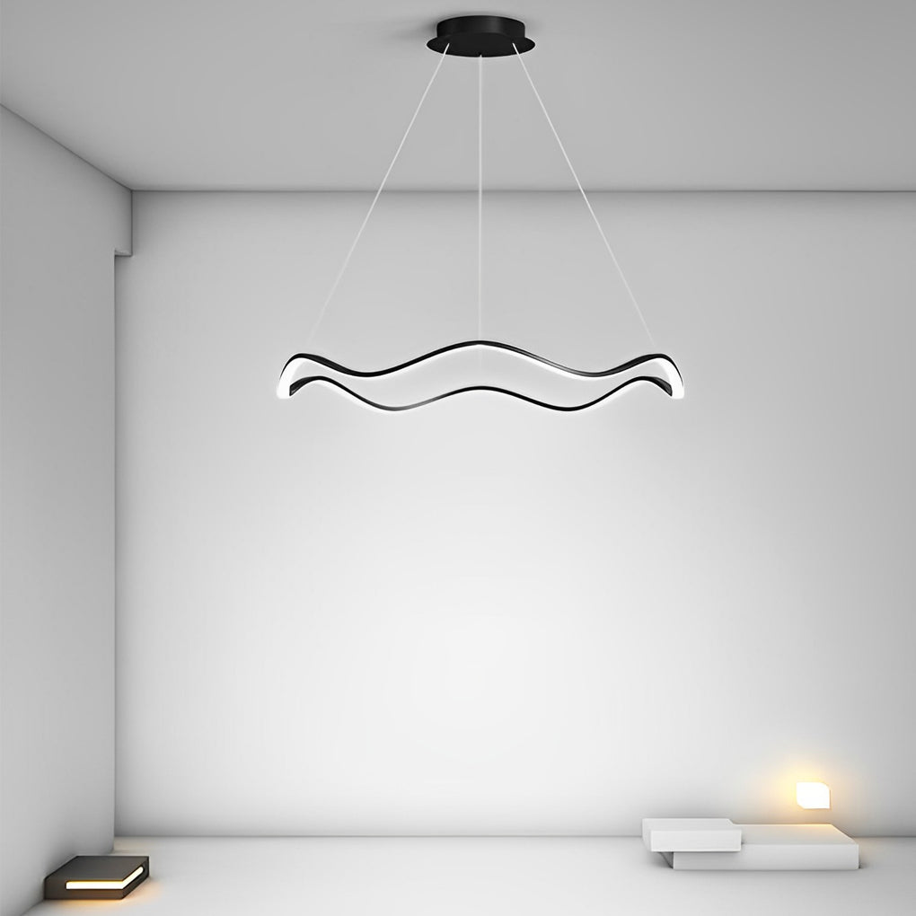 WINDSOR WAVES LED CIRCULAR CHANDELIER WITH GRADUAL DIMMING