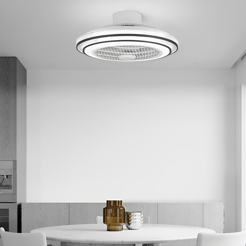 WINTERBOURNE WHISPERING BREEZE BLADLESS CEILING FAN WITH INTEGRATED LIGHTING
