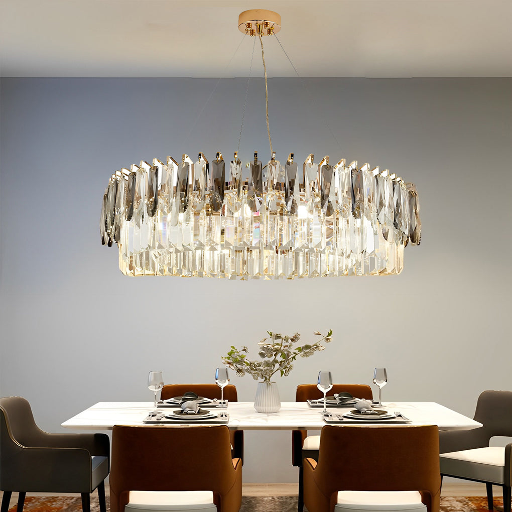 ASTONIA DUAL-TIERED CRYSTAL ILLUMINATION FIXTURE