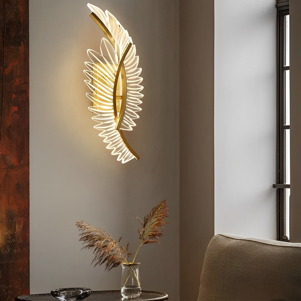 WINTHORPE ACRYLIC FOLIAGE LED DIMMABLE WALL SCONCE