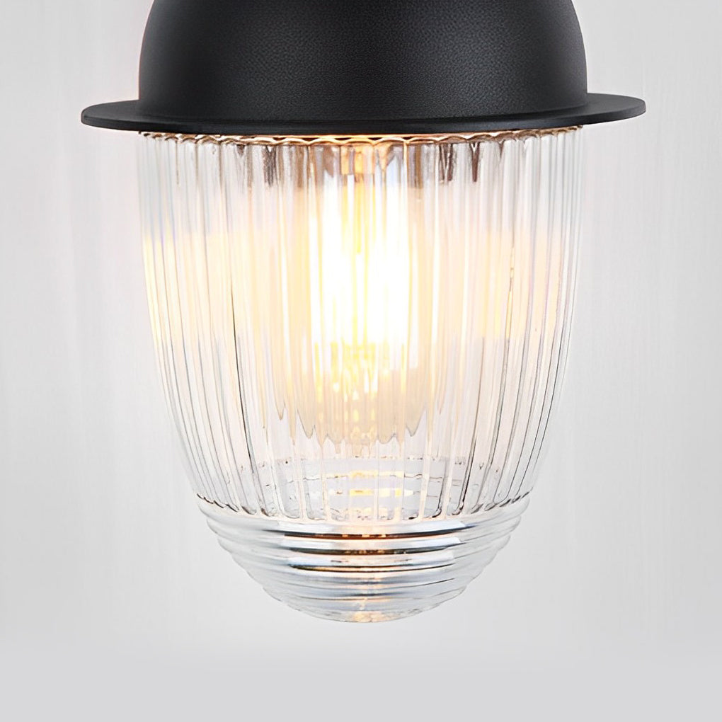 THORNBURY BLACK MATTE GLASS OUTDOOR WALL SCONCE