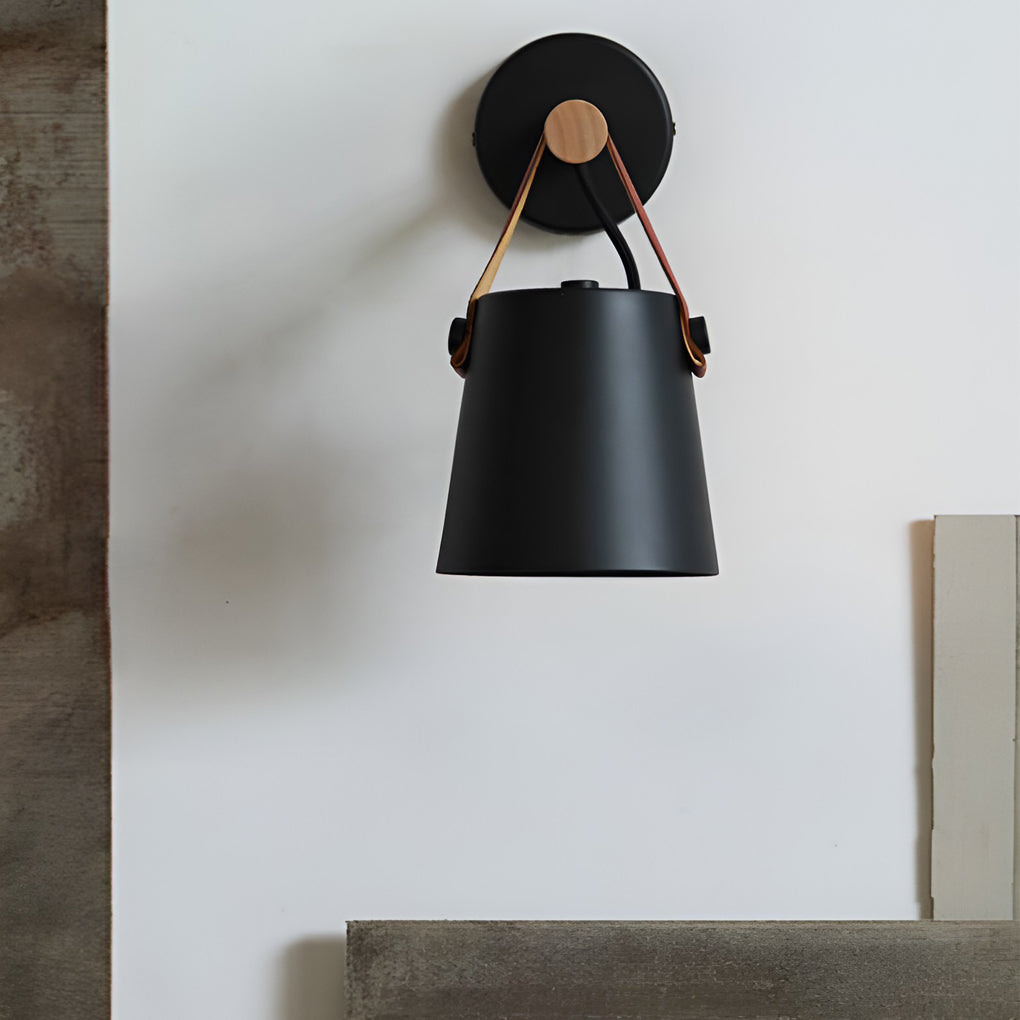 WINTHORPE WOOD AND METAL NORDIC WALL LANTERN