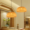 WINTERBOURNE HANDCRAFTED BAMBOO LED CHANDELIER WITH TRIPLE DIMMING
