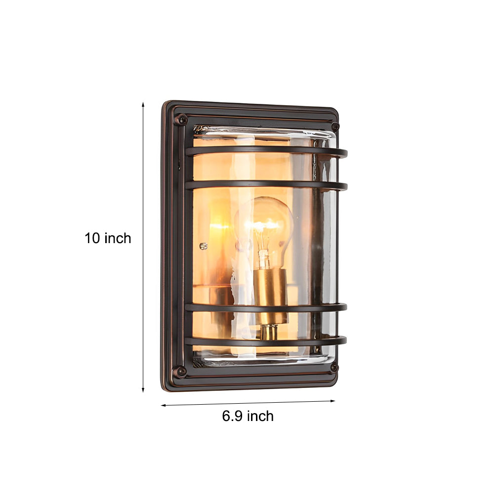WINDSOR BRONZE GLAZE OUTDOOR WALL SCONCE