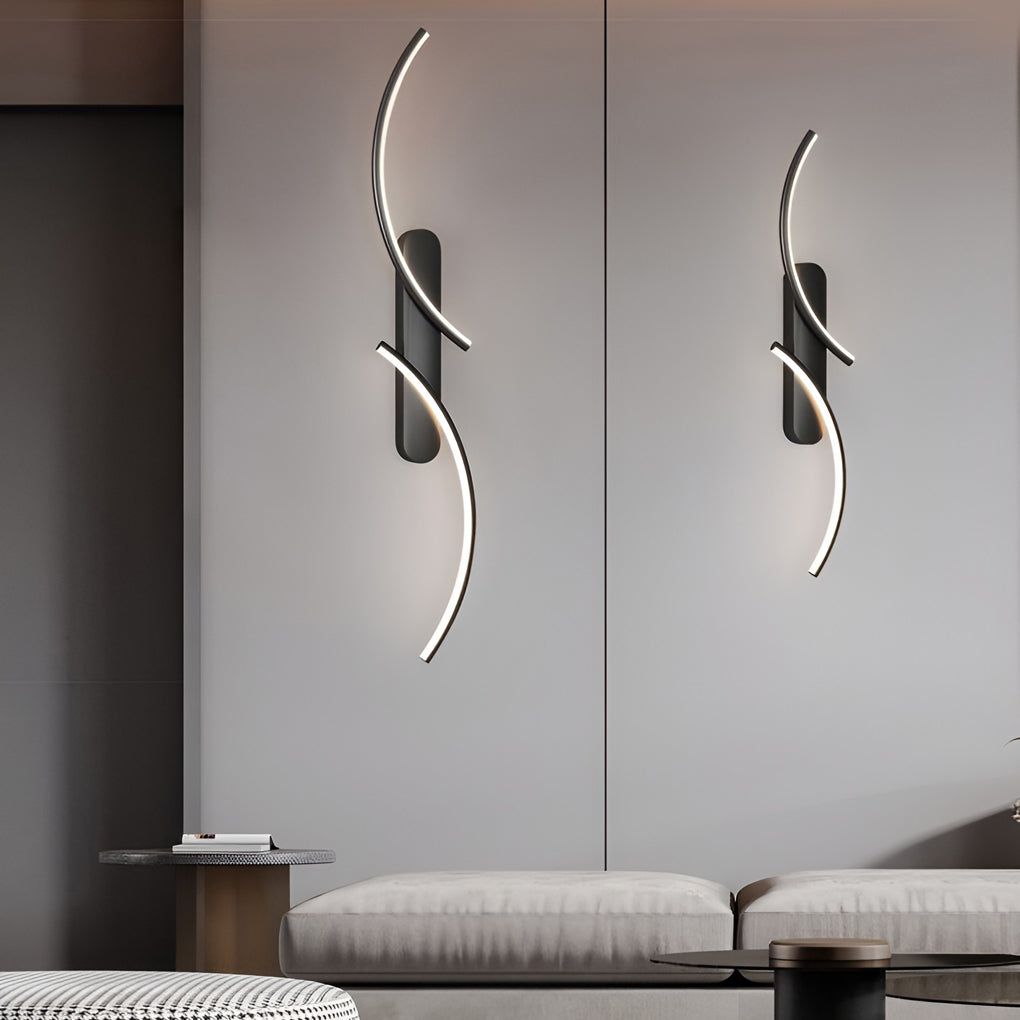 WINDSOR CURVED TRIO-TONE LED WALL LANTERN