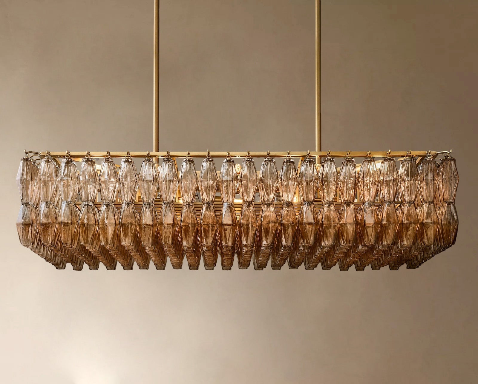 Vespera Smoke-Infused Rectilinear Luminaire