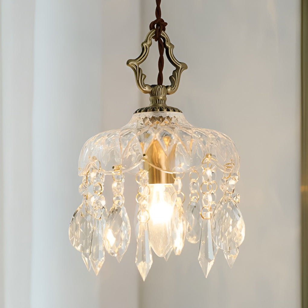 WINTHORPE CRYSTAL GLOBE HANGING LANTERN