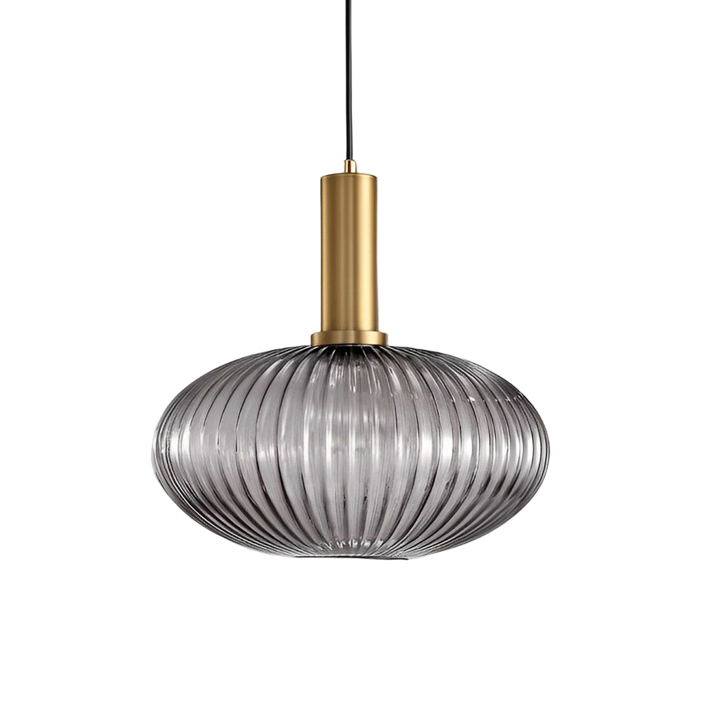 WINTHORPE STRIPED GLASS HANGING LANTERN