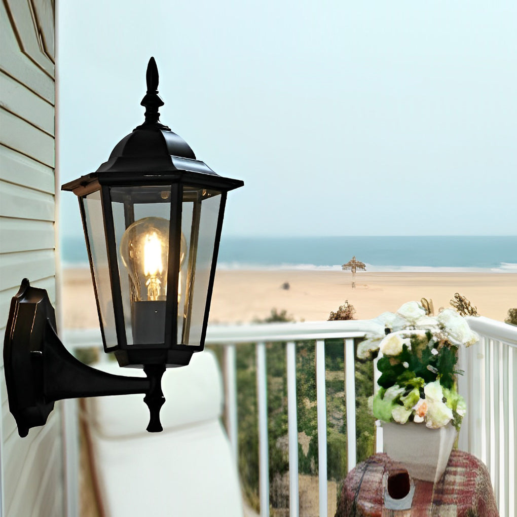 WINDSOR HEXAGONAL OUTDOOR WALL LANTERN