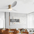 FENWICK 52-INCH TRIO BLADE SILENT LED CEILING LIGHT WITH REMOTE CONTROL