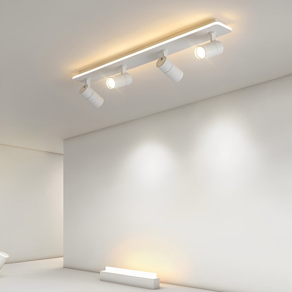 WINTHORPE RECTANGULAR LED FLUSH MOUNT SPOTLIGHT WITH ADJUSTABLE BEAMS