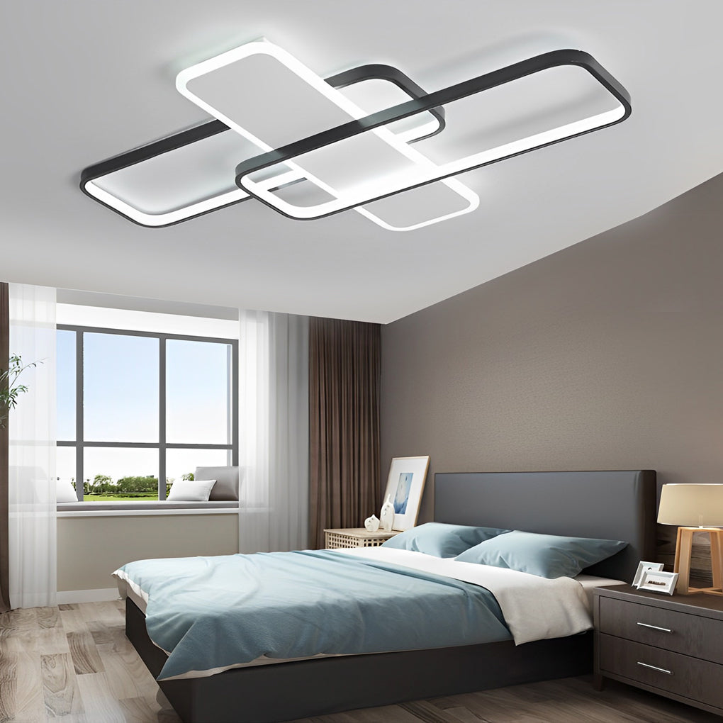WINSLOW MODULAR LUMINAIRE WITH ADJUSTABLE BRIGHTNESS"  
2. "FENWICK QUADRA LAYERED LED CEILING CHANDELIER"  
3. "TAVISTOCK INTERLACED LIGHTING DESIGN WITH DIMMABLE FUNCTION"  
4. "MARCHWOOD SYMMETRICAL LED CEILING INSTALLATION"  
5. "PENROSE RADIANT SQUAR