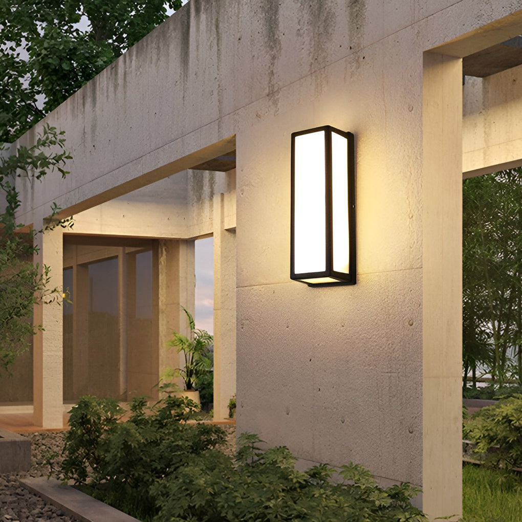 RAVENWOOD RECTANGULAR MOTION-ACTIVATED LED WALL LANTERN