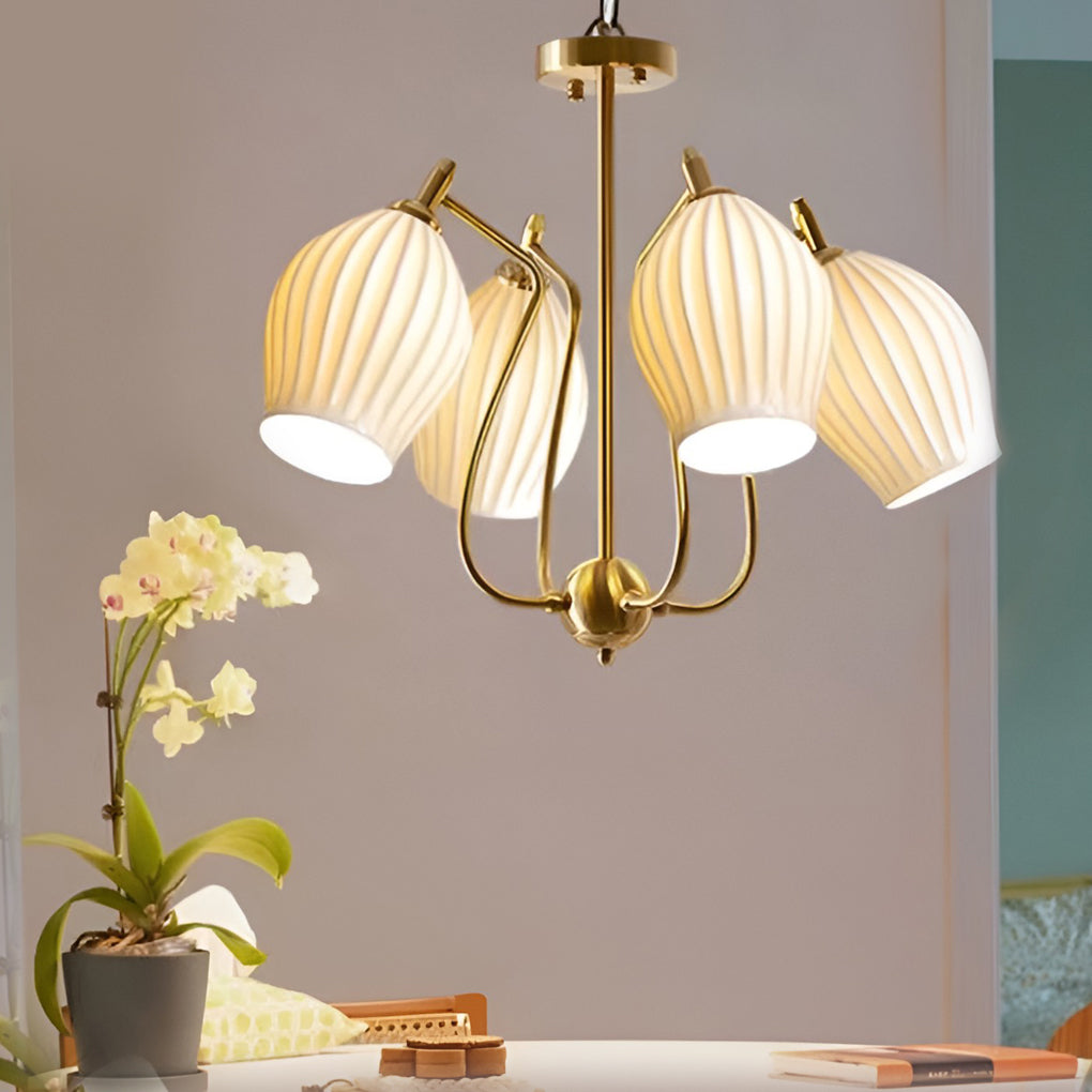 WHITBY BLOSSOM QUAD LIGHT CEILING LAMP