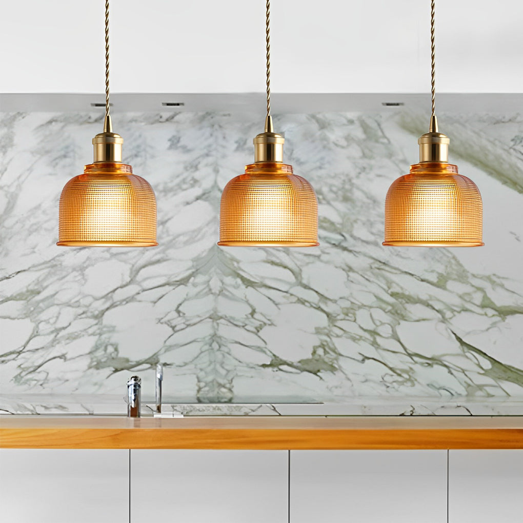 WINTHROP CRYSTAL ORB METAL PENDANT LIGHT