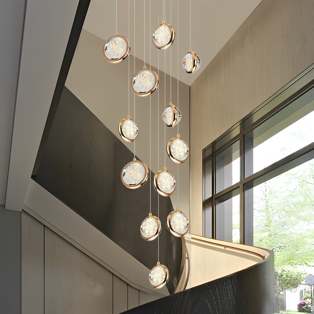 WINTHROP CRYSTAL CASCADE SUSPENSION LIGHT