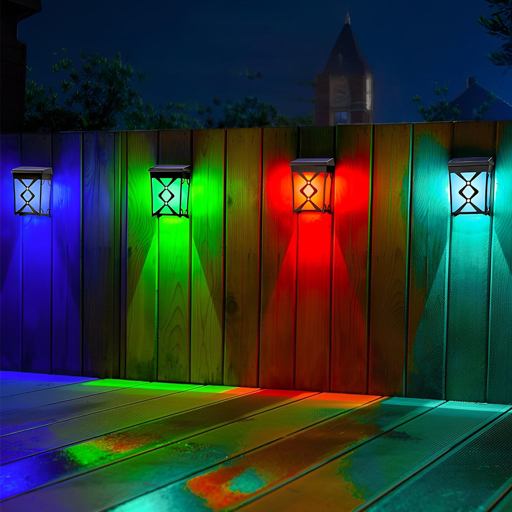 WINDERMERE SOLAR ILLUMINATION WALL SCONCE WITH MOTION DETECTION"  
2. "HARTLEPOOL RGB SOLAR-POWERED MOTION-ACTIVATED WALL LIGHTS