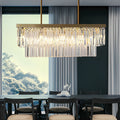WINDSOR CRYSTAL RECTANGULAR DIMMER CHANDELIER