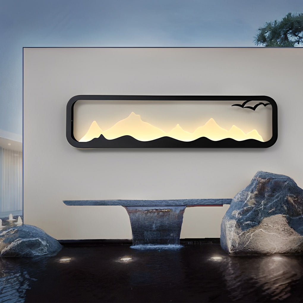 WINDSOR MOUNTAIN VIEW RECTANGULAR LED OUTDOOR SCONCE