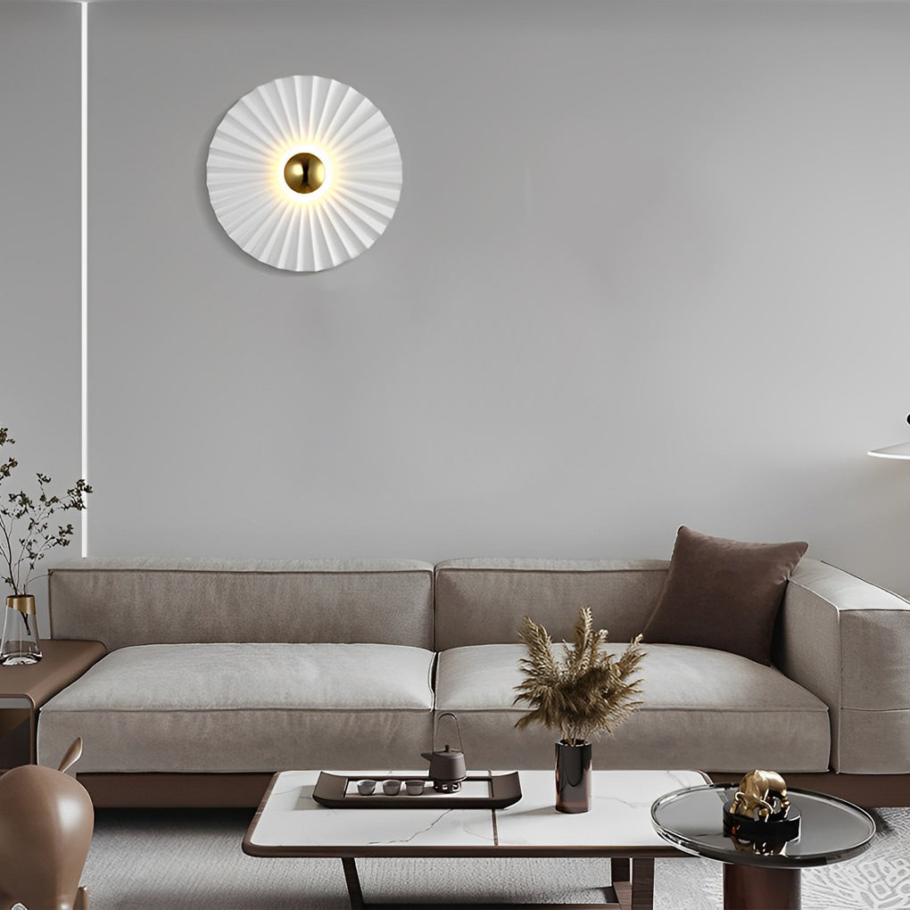 THISTLEBLOOM CIRCULAR PLEATED LUMINAIRE