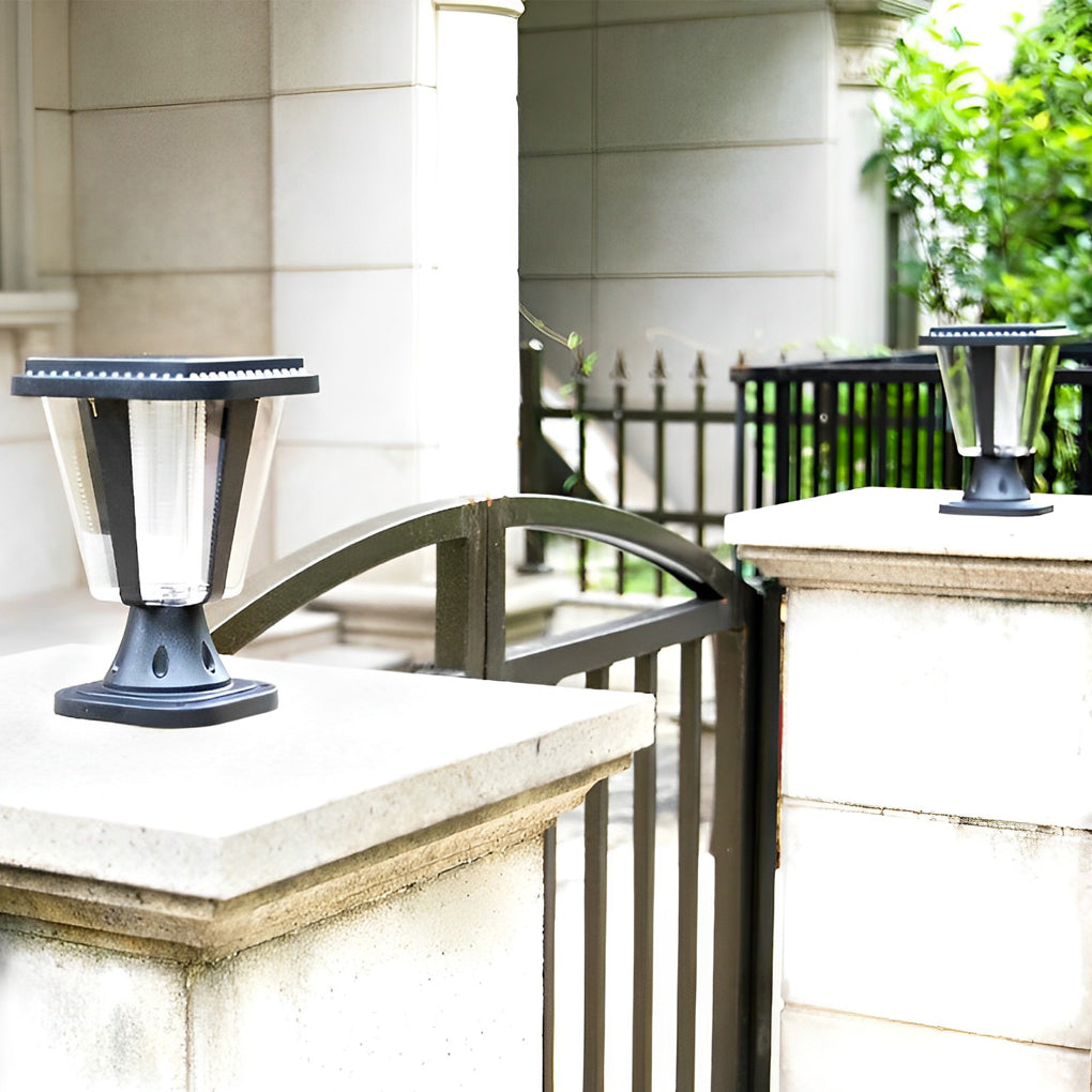 WINCHESTER SOLAR-POWERED POST LANTERN WITH MOTION DETECTION