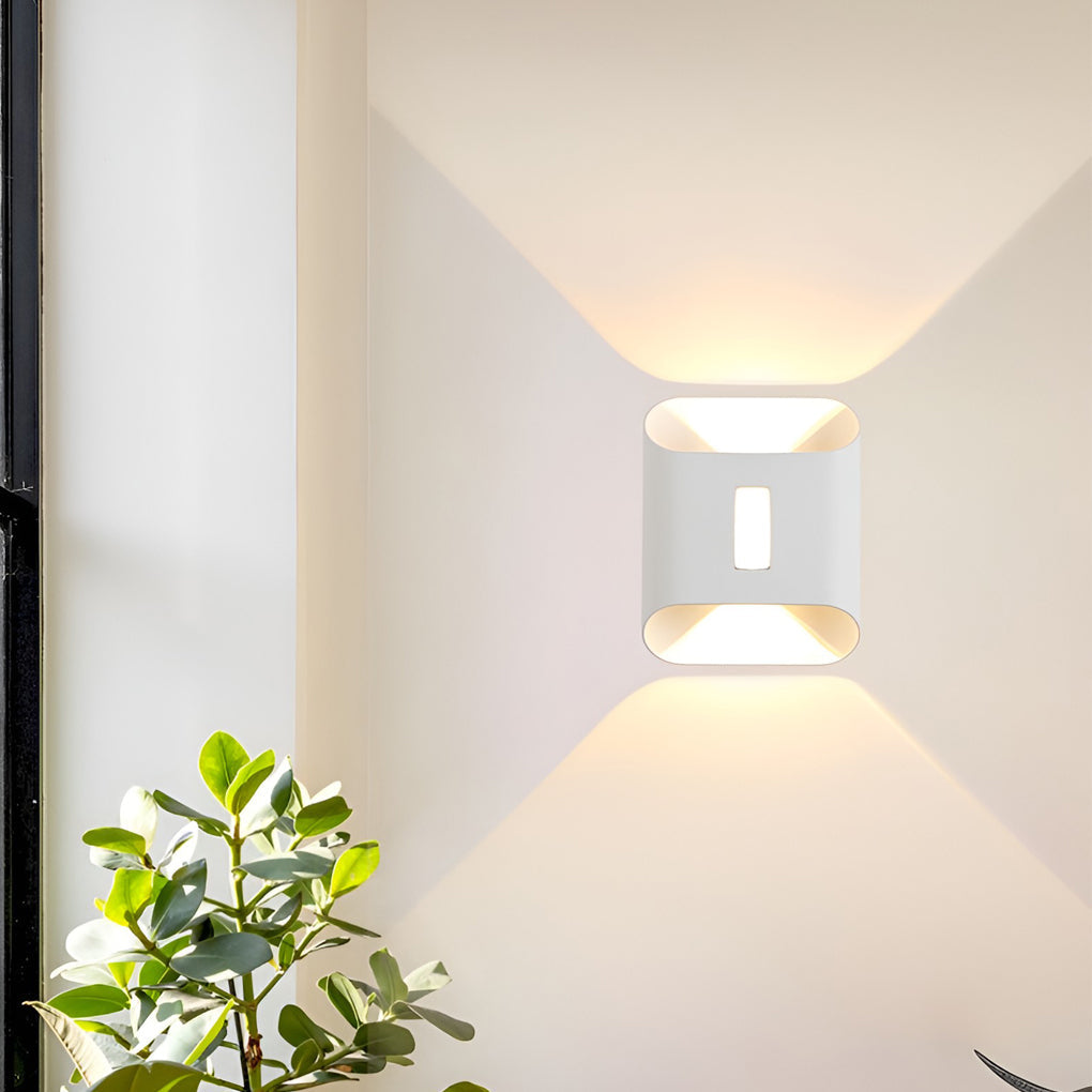 WINDSOR AQUA SHIELD LED WALL SCONCE, MODERN UP AND DOWN LIGHTING