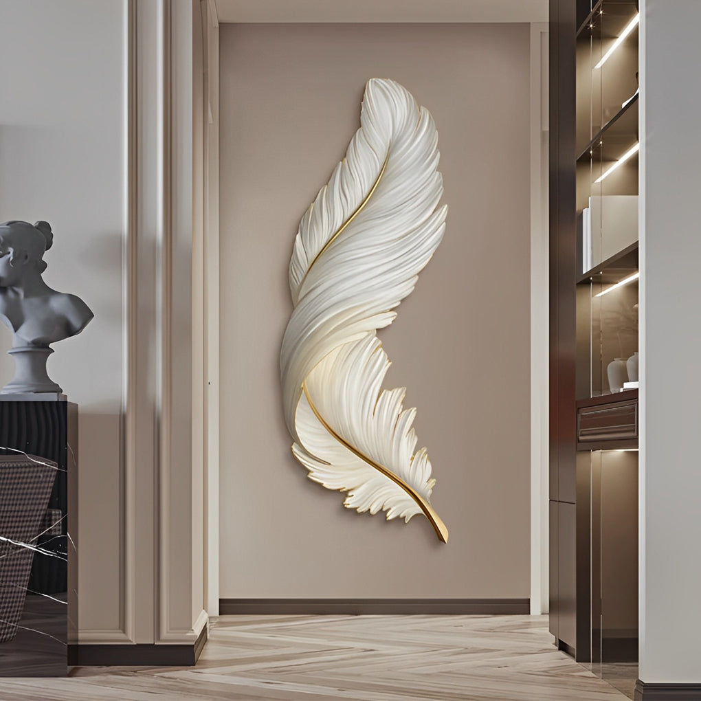 WHIMSY PLUME REMOTE CONTROLLED LED WALL SCONCE