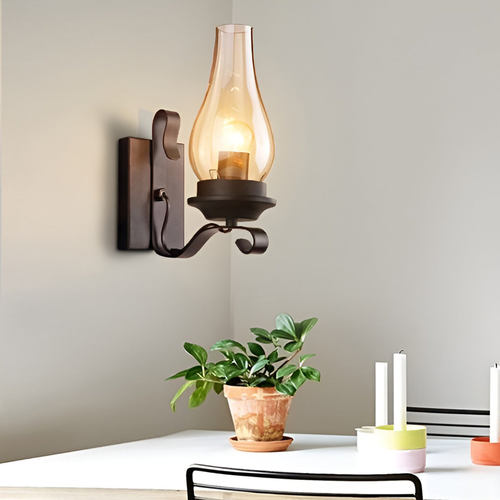 WHITBY GLASS BELL WALL SCONCE