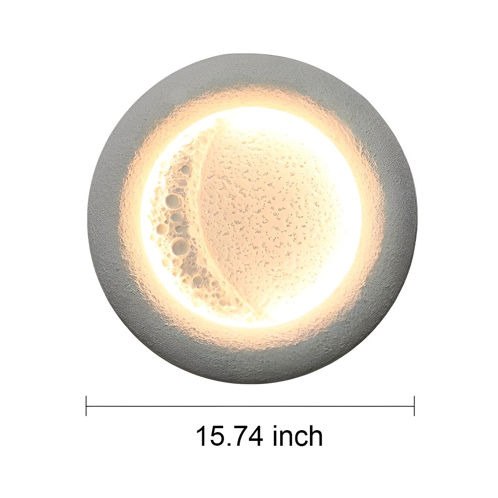 ASTRAL GLOW CRESCENT OUTDOOR LED WALL LANTERN