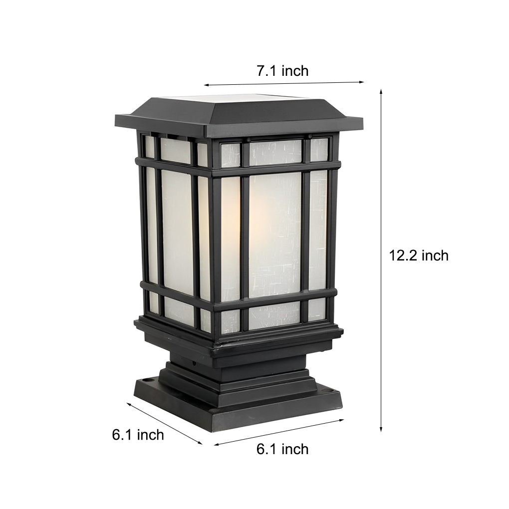 WINDSOR SOLAR TRIO DIMMER FENCE POST LANTERNS